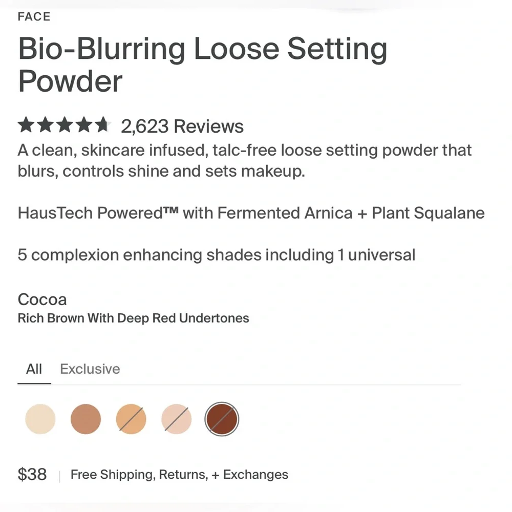 Haus Labs Bio-Blurring Loose Setting Powder YOU PICK